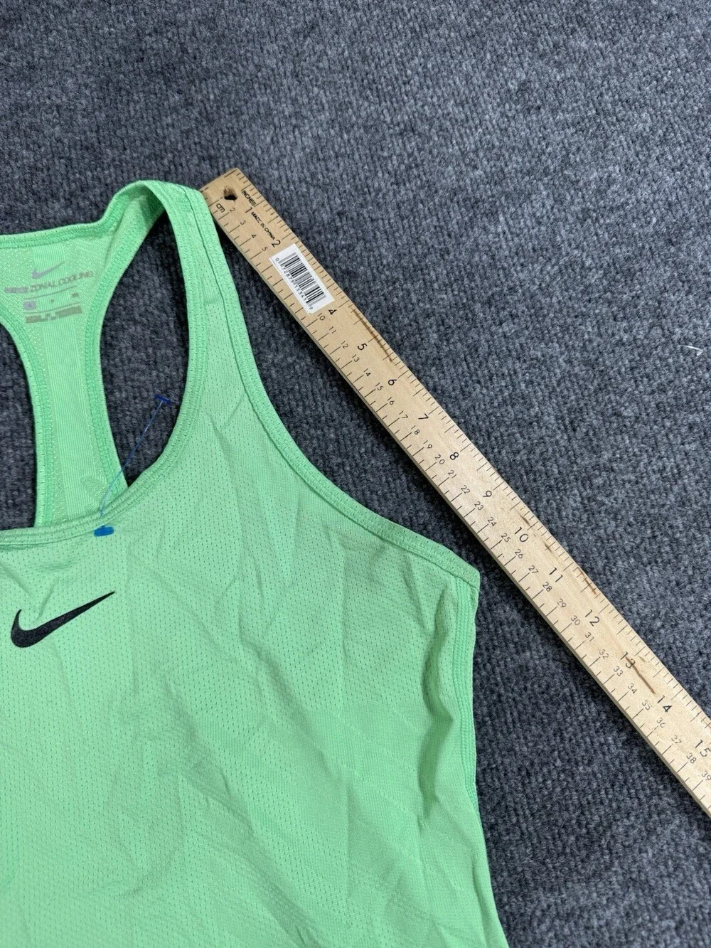 Nike Zoom Cool Womens Small Green Racerback Running Tank Top Dri Fit Athletic